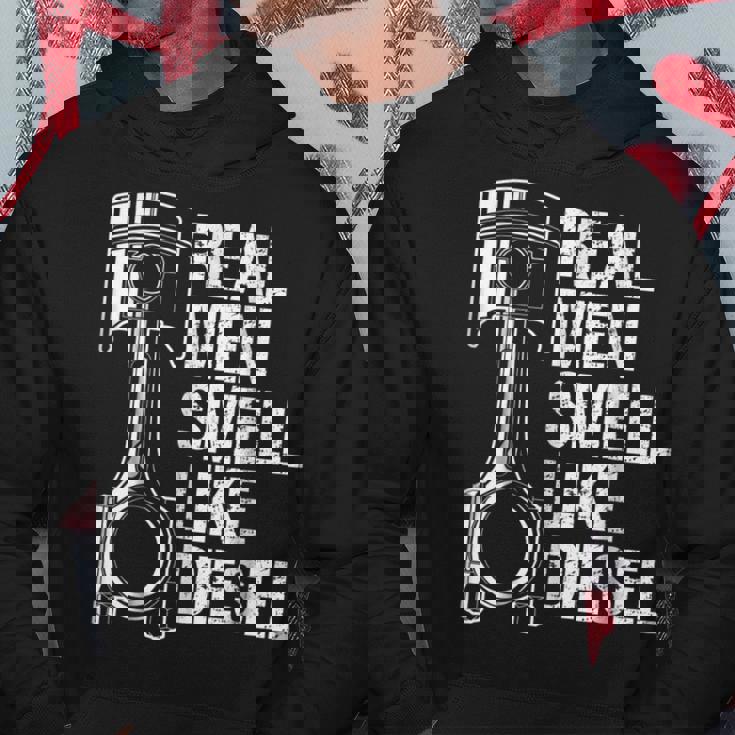 Funny MechanicReal Men Smell Like Diesel Gift Hoodie Unique Gifts