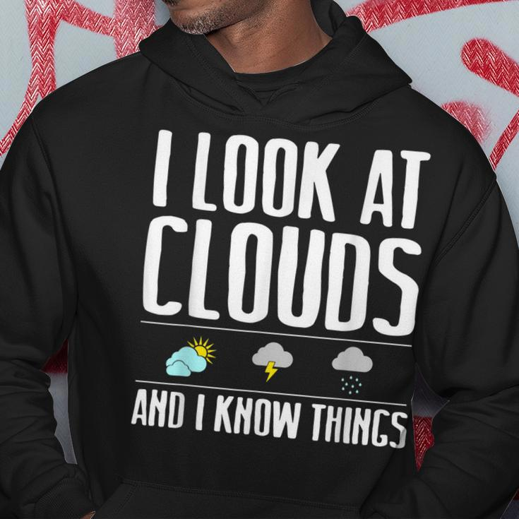 Funny Meteorologist Gift Cool Chaser Weather Forecast Clouds Hoodie Funny Gifts