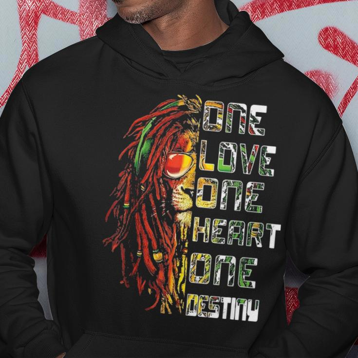 Funny One Love One Heart Retro Bob Marley Love Music Hoodie Funny Gifts