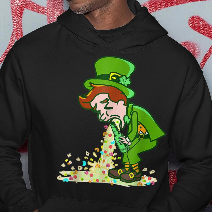 Funny St Patricks Day Leprechaun Shamrock Pattys Day Party Hoodie Funny Gifts