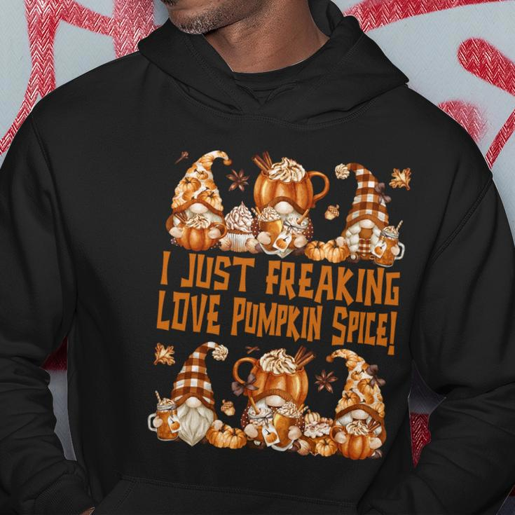 Funny Thanksgiving Gnome Freaking Loves Pumpkin Spice Gift Hoodie Unique Gifts