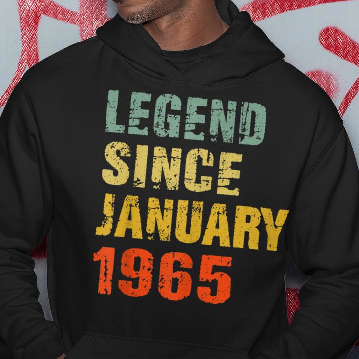 Geschenke Zum 57 Geburtstag Legende Seit Januar 1965 Hoodie Lustige Geschenke