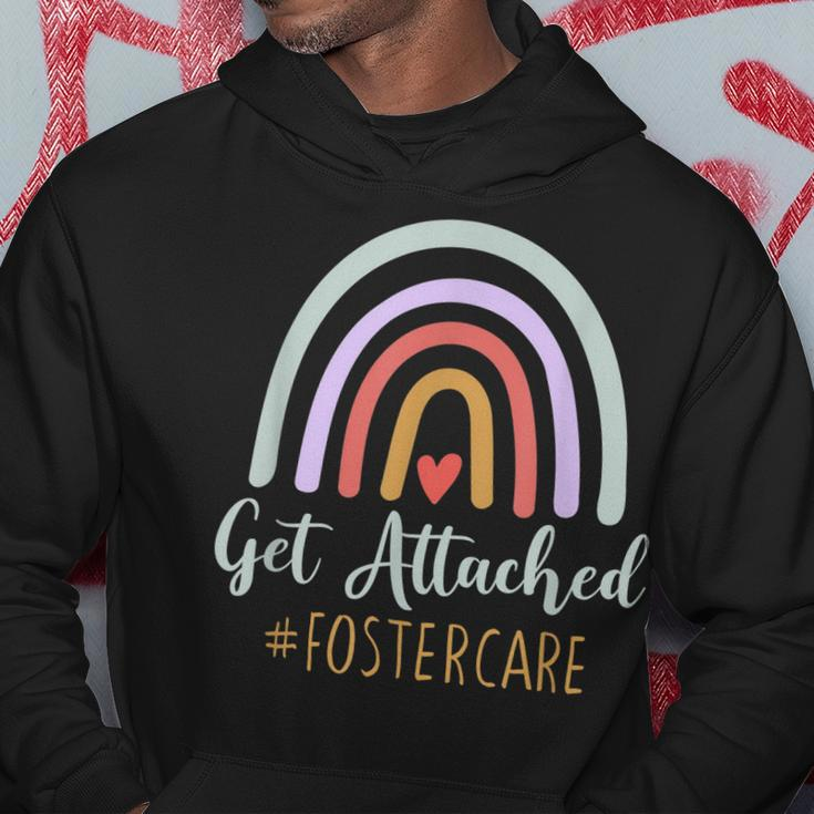 Get Attached Foster Care Foster Mom Dad Parent Adoption Hoodie Unique Gifts