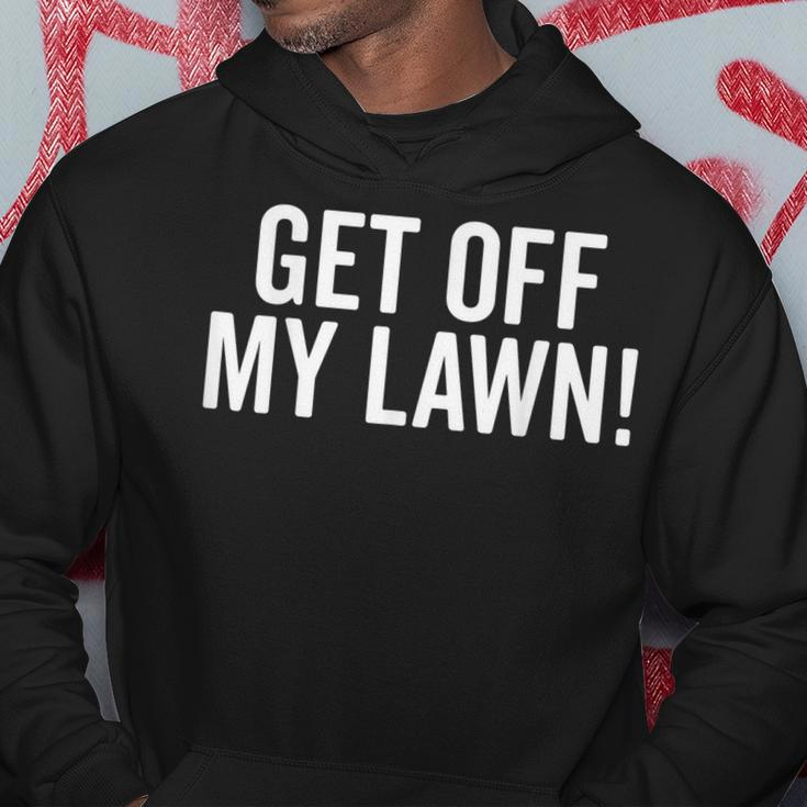 Get Off My Lawn Funny Senior Grumpy Old People Hoodie Personalized Gifts