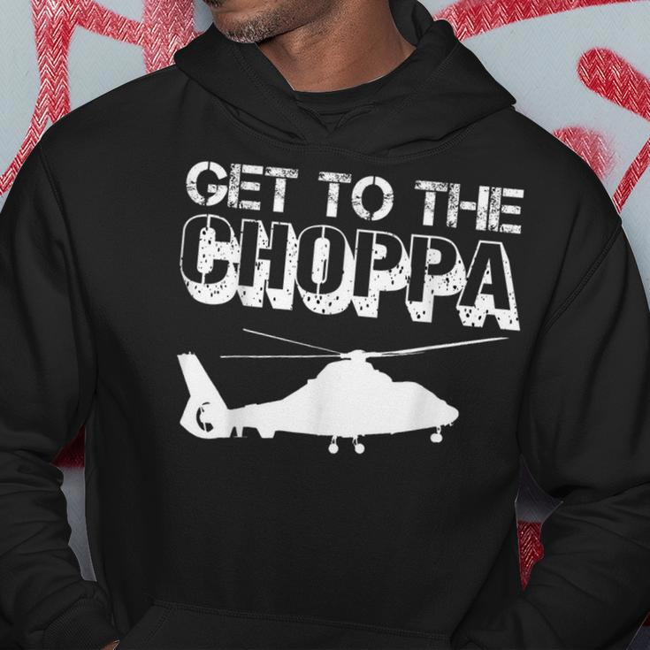 Get To The Choppa Clever Pilots Love Helicopter Dad Jokes Men Hoodie Graphic Print Hooded Sweatshirt Funny Gifts