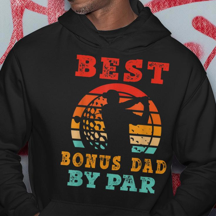 Gift For Fathers Day Best Bonus Dad By Par Golfing Gift For Mens Hoodie Unique Gifts