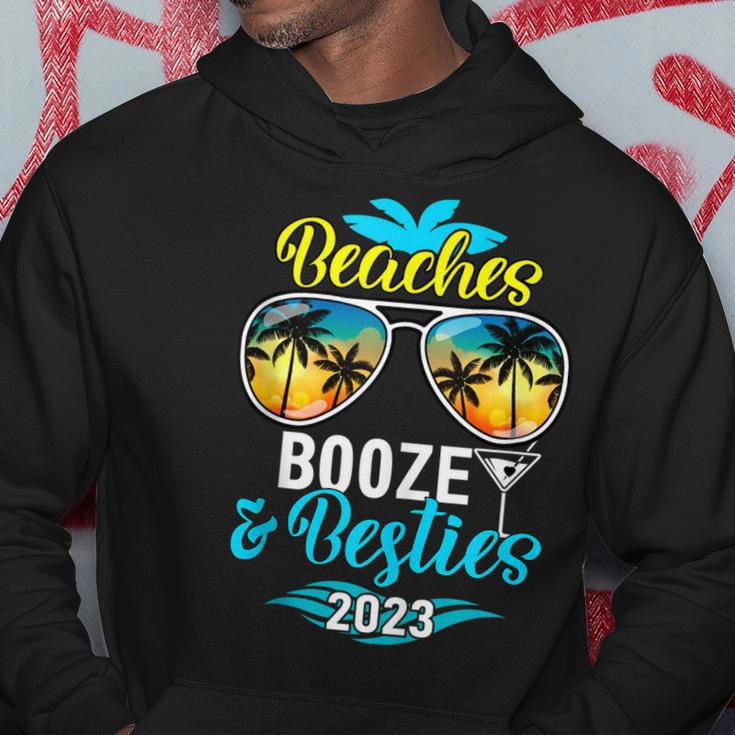 Girls Trip 2023 Bahamas Hawaii Beaches Booze And Besties Hoodie Unique Gifts