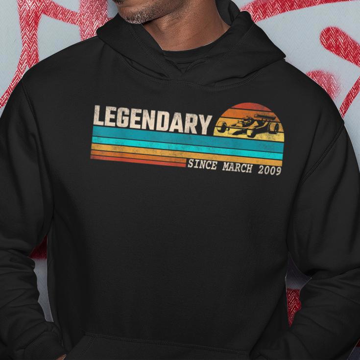 Gokart Driver Legend Since März 2009 Geburtstag Hoodie Lustige Geschenke