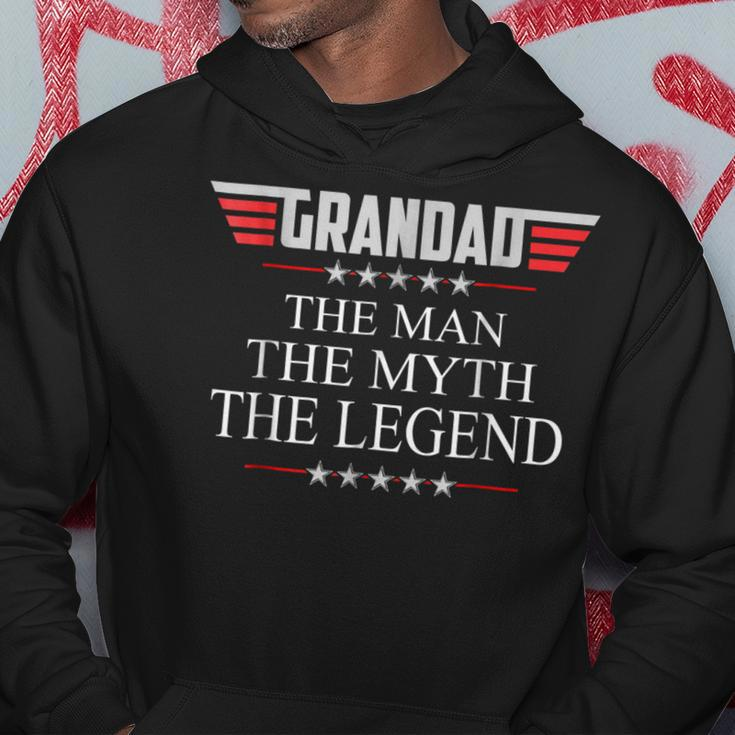 Grandad The Man The Myth The Legend V2 Grandad Gift For Mens Hoodie Funny Gifts