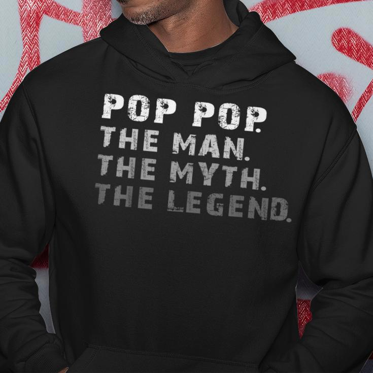 Grandpa For Men Pop Pop The Man The Myth Hoodie Unique Gifts
