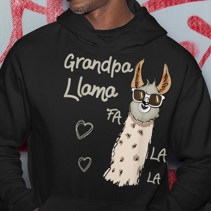 Grandpa Llama Christmas Family Matching Group Gift Hoodie Unique Gifts