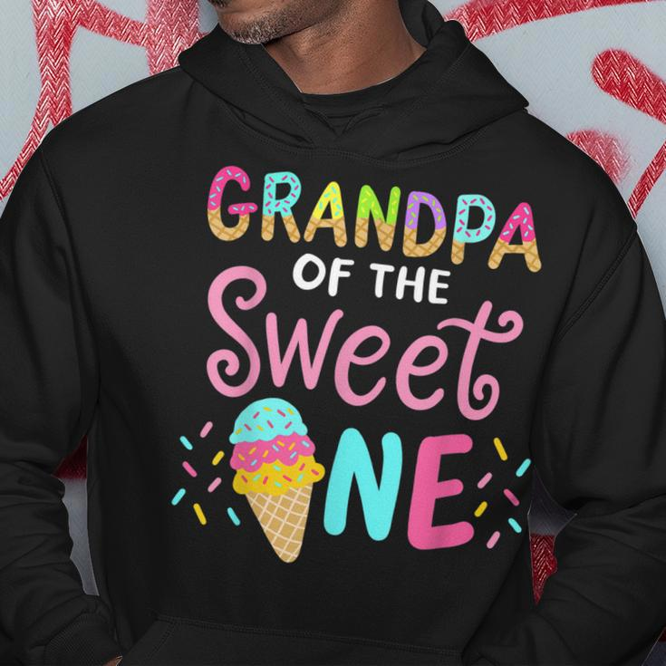 Grandpa Of Sweet 1 First Birthday Matching Family Ice Cream Gift For Mens Hoodie Unique Gifts