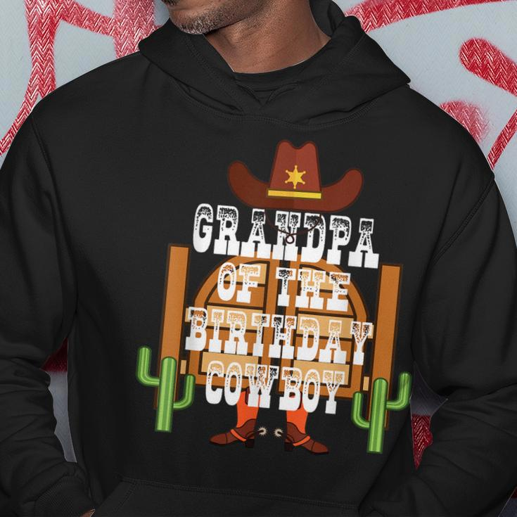 Grandpa Of The Birthday Cowboy Kids Rodeo Party Bday Hoodie Unique Gifts