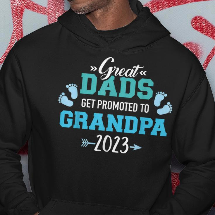 Great Dads Get Promoted To Grandpa 2023 Gift For Mens Hoodie Unique Gifts