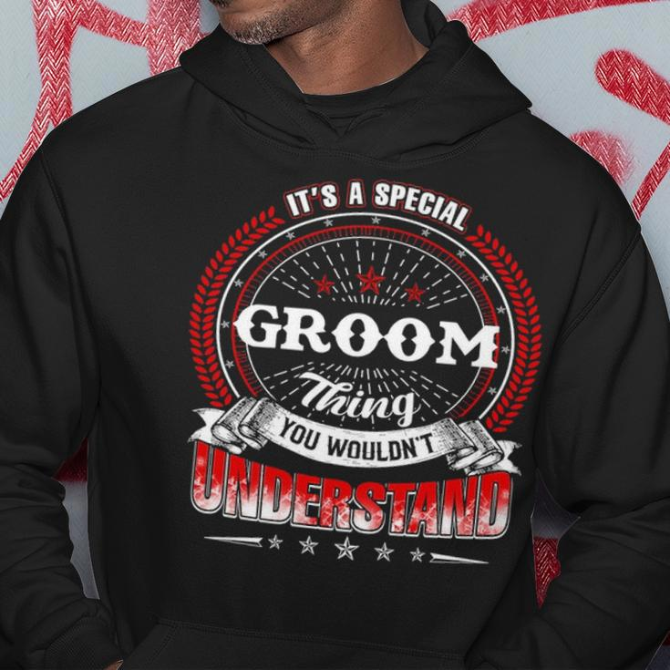 Groom Family Crest Groom Groom Clothing GroomGroom T Gifts For The Groom Hoodie Funny Gifts