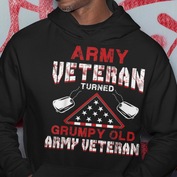 Grumpy Old Army Veteran Funny Patriotic VetGift For Mens Hoodie Unique Gifts
