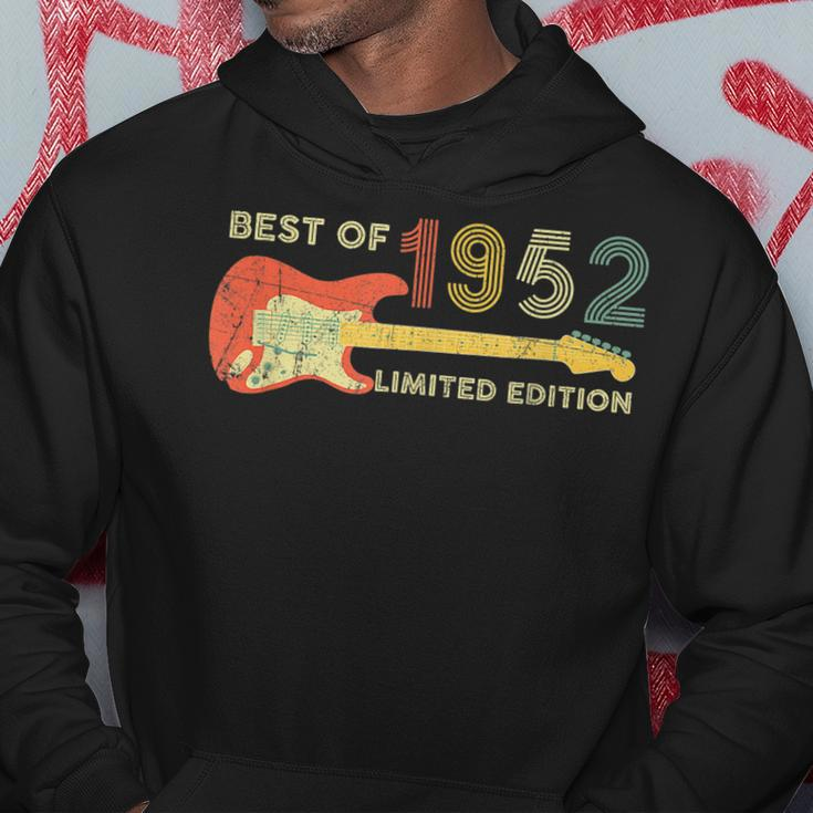 Guitar Fathers Day Dad Gifts Best Of 1952 70Th Birthday Hoodie Unique Gifts