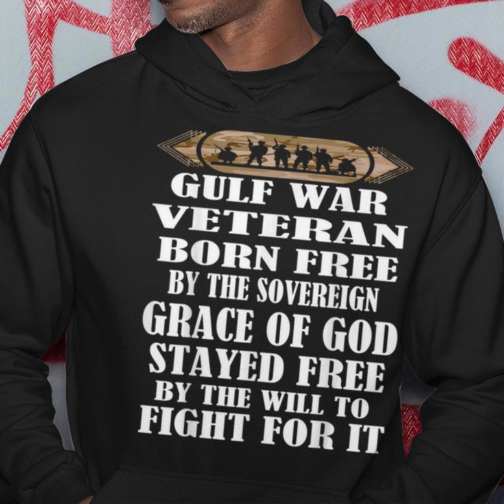 Gulf War VeteranDesert Storm Desert Shield Veteran Men Hoodie Graphic Print Hooded Sweatshirt Funny Gifts