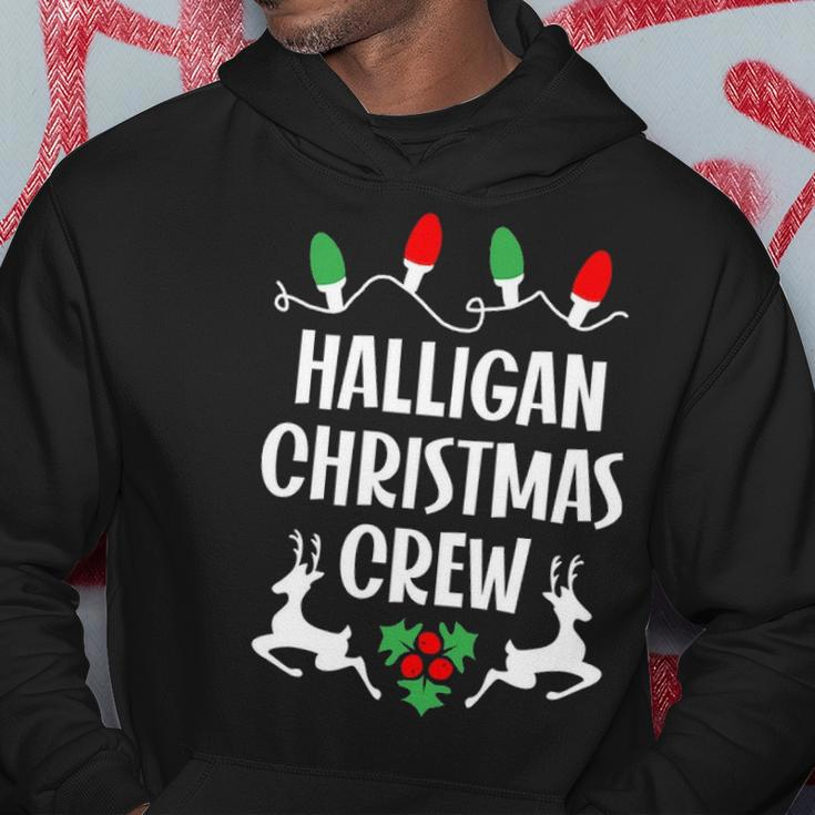 Halligan Name Gift Christmas Crew Halligan Hoodie Funny Gifts