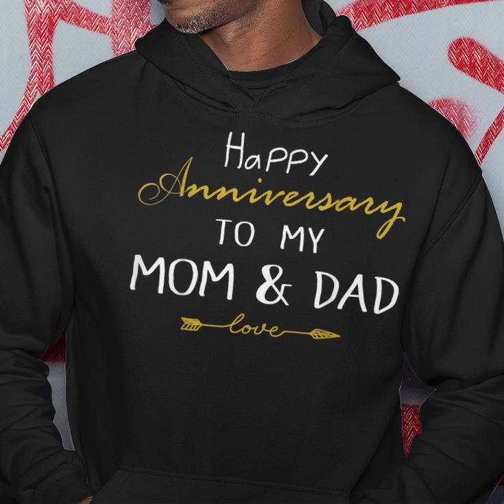 Happy Anniversary To My Mom And Dad Married Couples Gifts Hoodie Unique Gifts