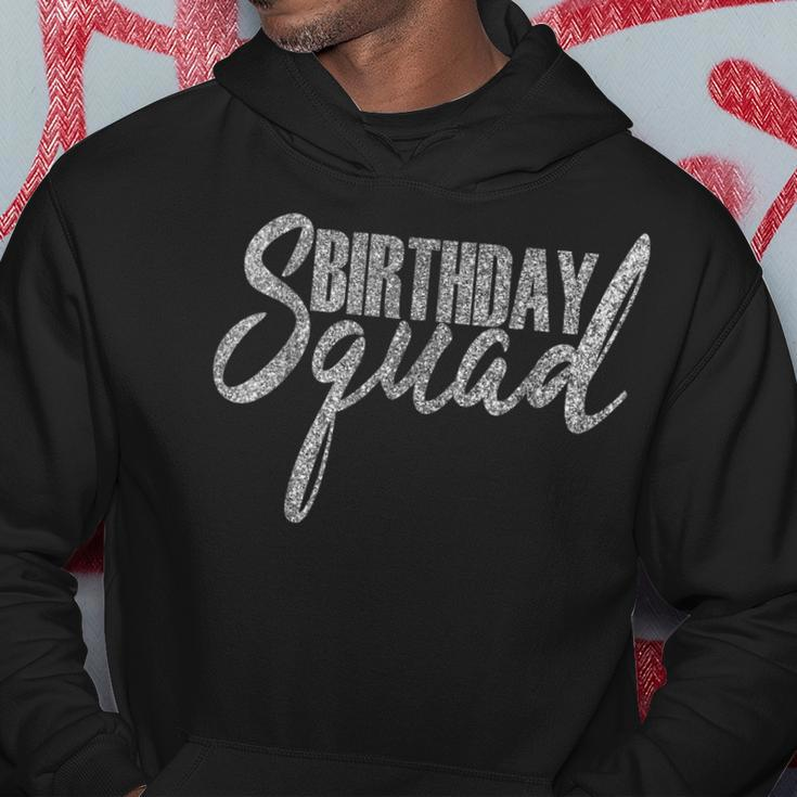 Happy Birthday Squad Party Silver GiftHoodie Unique Gifts