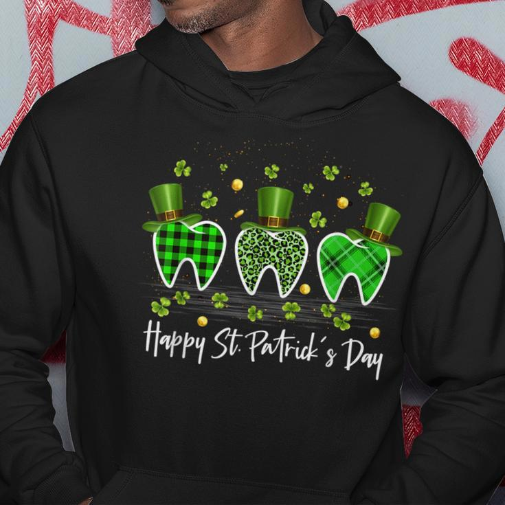Happy Patrick Day Dentist Dental Leprechaun Tooth Shamrock Hoodie Funny Gifts