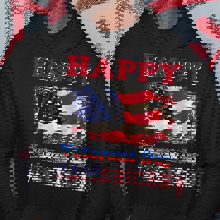 Happy Veterans Day American - Flag Veterans Day American Hoodie Personalized Gifts
