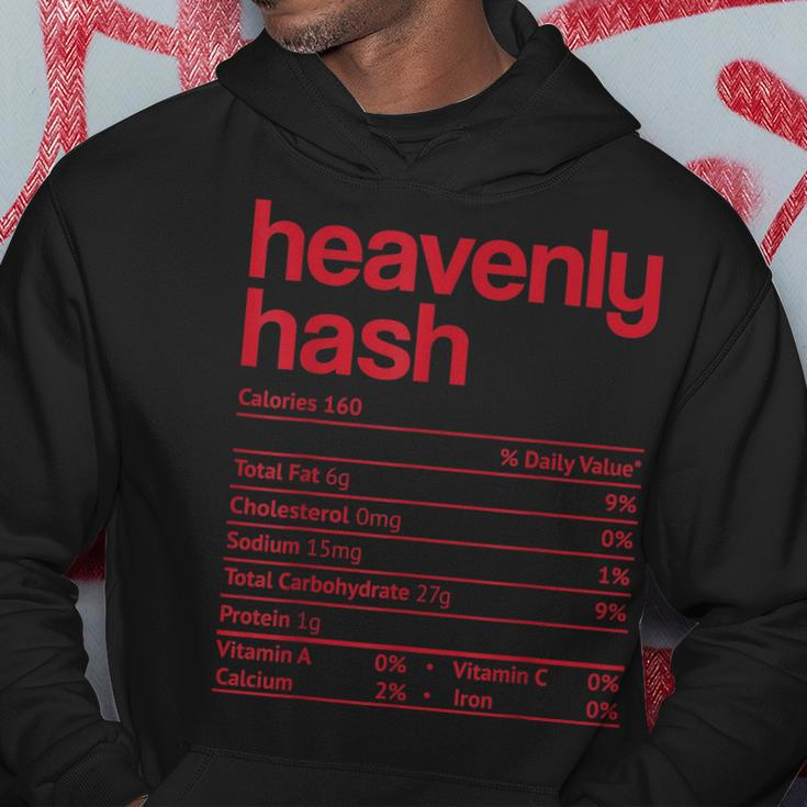 Heavenly Hash Nutrition Facts Funny Thanksgiving Christmas Men Hoodie Graphic Print Hooded Sweatshirt Funny Gifts