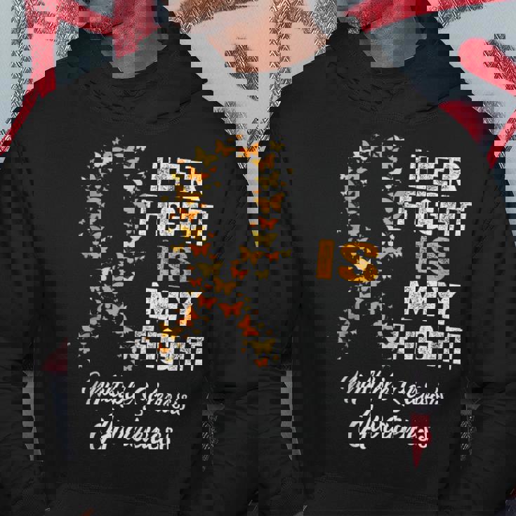 Her Fight Is My Fight Multiple Sclerosis Ms Awareness Retro Hoodie Unique Gifts
