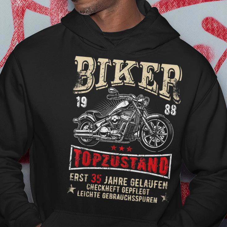 Herren 35 Geburtstag Mann Biker Geschenk Witzig Motorrad 1988 Hoodie Lustige Geschenke