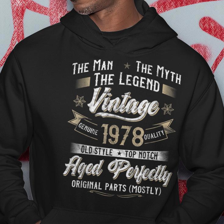 Herren 45. Geburtstag Mann Mythos Legende 1978 Vintage Hoodie Lustige Geschenke