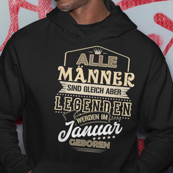 Herren Alle Männer Sind Gleich Legenden Werden Januar Geboren Hoodie Lustige Geschenke