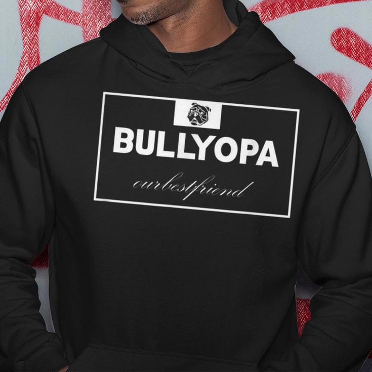 Herren Bullyopa Französische Bulldogge Frenchie Opa Großvater Hoodie Lustige Geschenke