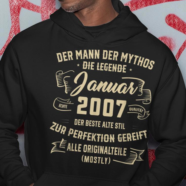 Herren Der Mann Mythos Die Legend Januar 2007 16 Geburtstag Hoodie Lustige Geschenke