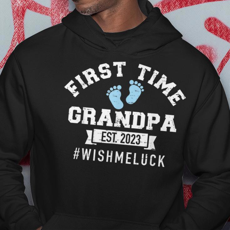 Herren Erster Opa 2023 Wünschen Mir Glück Hoodie Lustige Geschenke