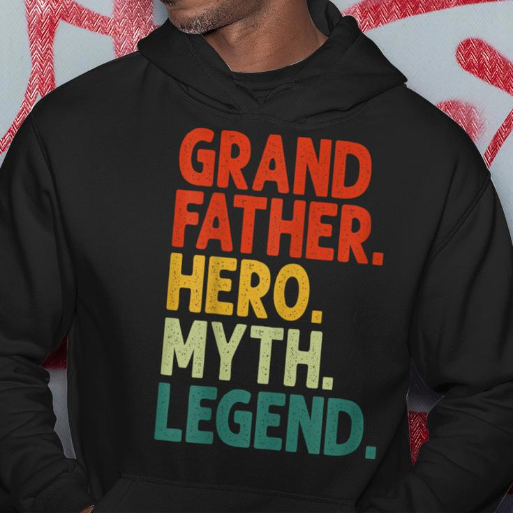 Herren Großvater Hero Myth Legend Retro Vintage Lustiger Opa Hoodie Lustige Geschenke