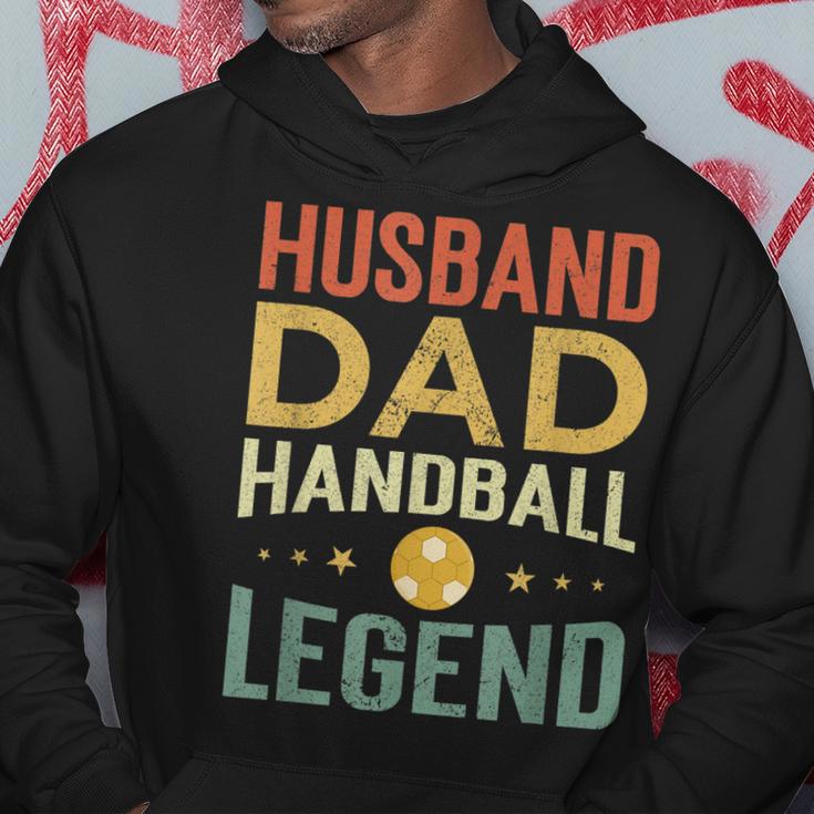 Herren Handball Legende & Vater Retro Hoodie, Perfekt für Spieler Lustige Geschenke