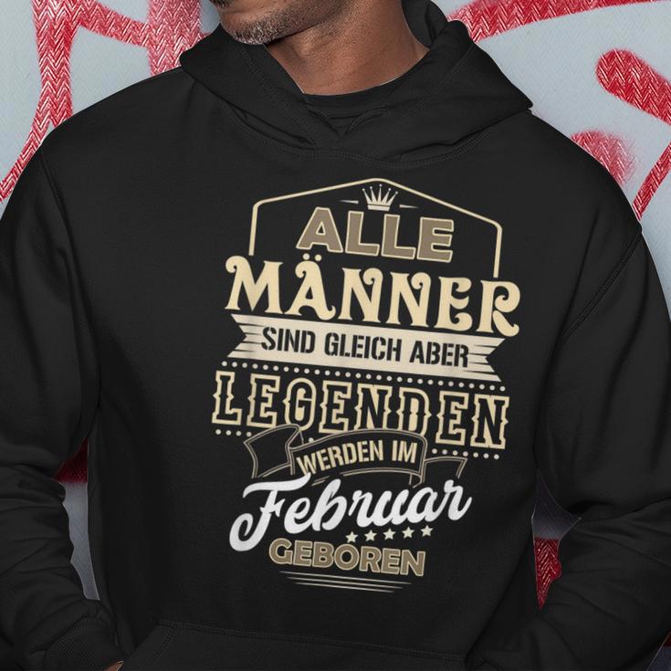 Herren Hoodie Legenden Geboren im Februar, Einzigartiges Design Lustige Geschenke