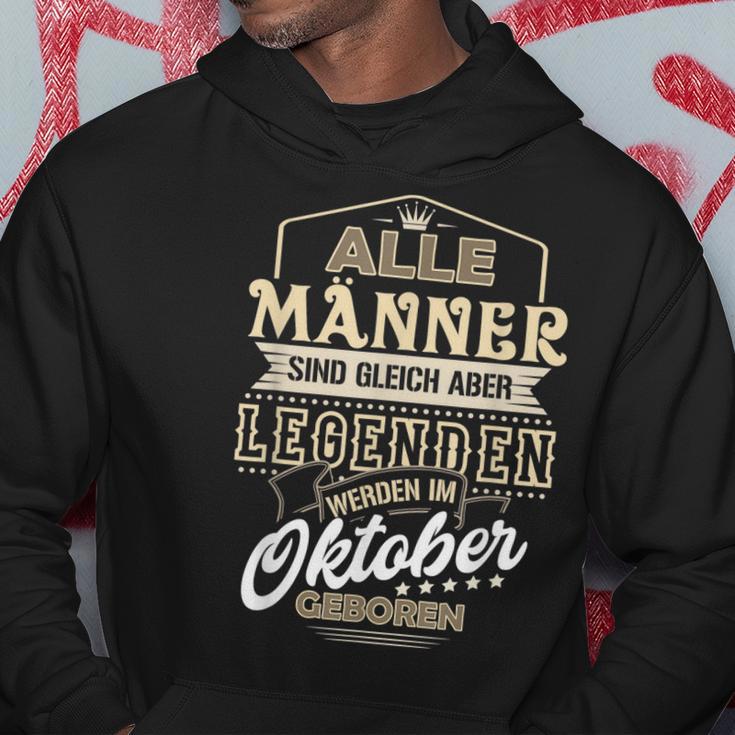 Herren Hoodie Legenden Geboren im Oktober, Einzigartiges Männer Tee Lustige Geschenke