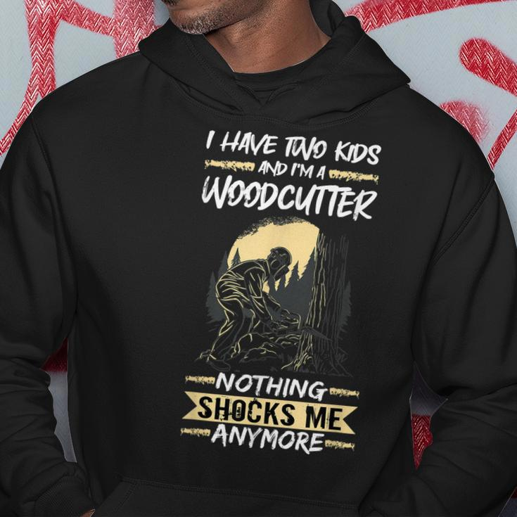 Herren Logger Holzfäller I Have Two And Im A Woodcutter Hoodie Lustige Geschenke