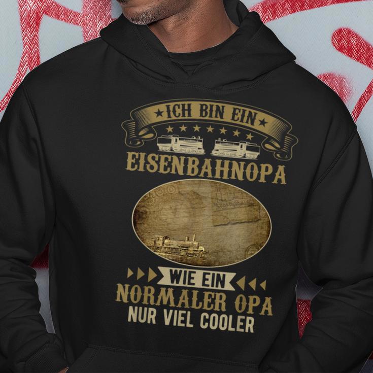 Herren Modellbahn Dampflok Lokomotiven Züge Opa Eisenbahn Hoodie Lustige Geschenke