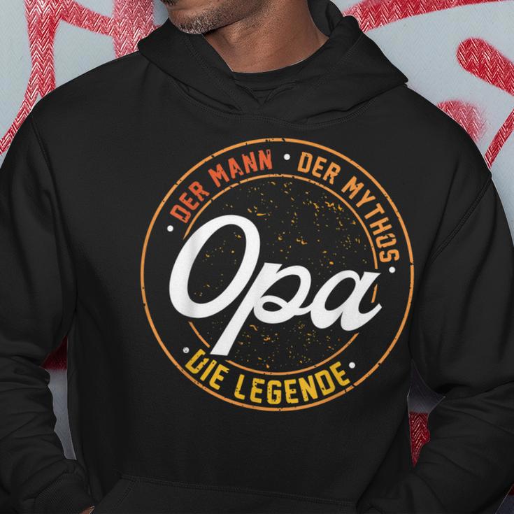 Herren Opa Der Mann Der Mythos Die Legende Lustiges Geschenk Hoodie Lustige Geschenke