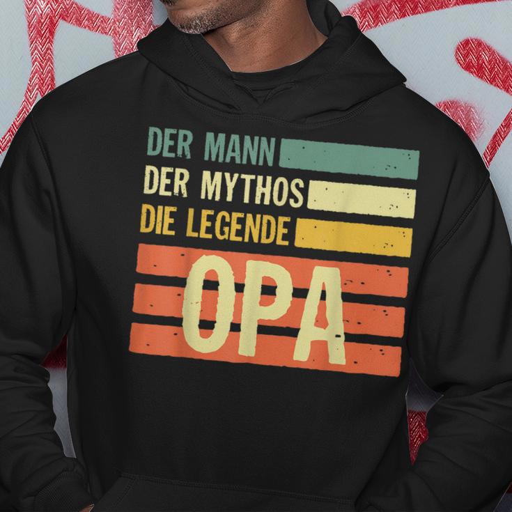 Herren Opa Der Mann Der Mythos Die Legende Lustiges Geschenk Hoodie Lustige Geschenke