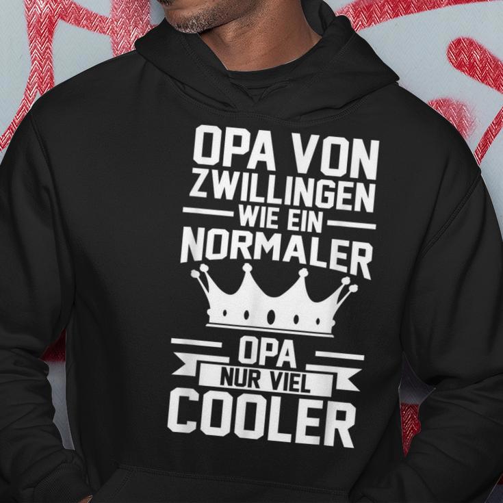 Herren Opa Zwillinge Großvater Hoodie Lustige Geschenke