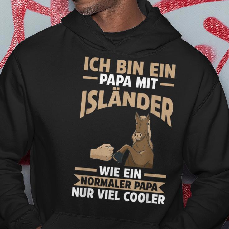 Herren Pferd Isländer Papa Vater Vatertag Reiter Hoodie Lustige Geschenke