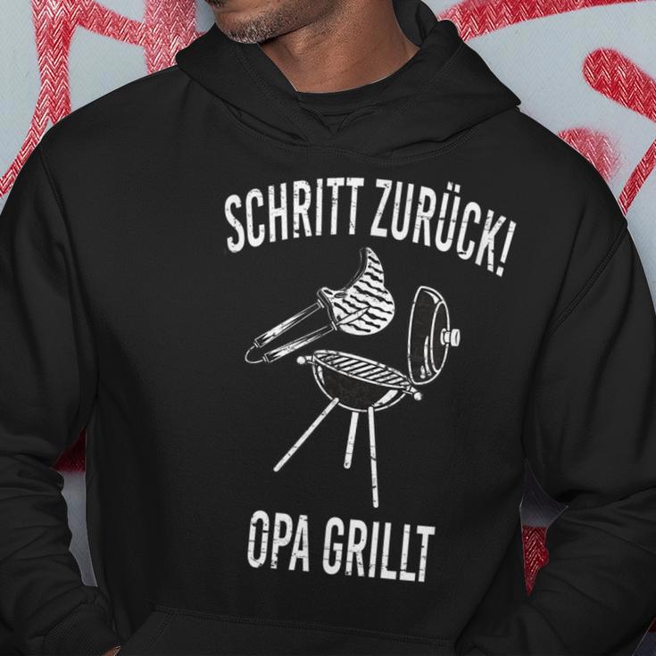 Herren Schritt Zurück Opa Grillt Hoodie Lustige Geschenke