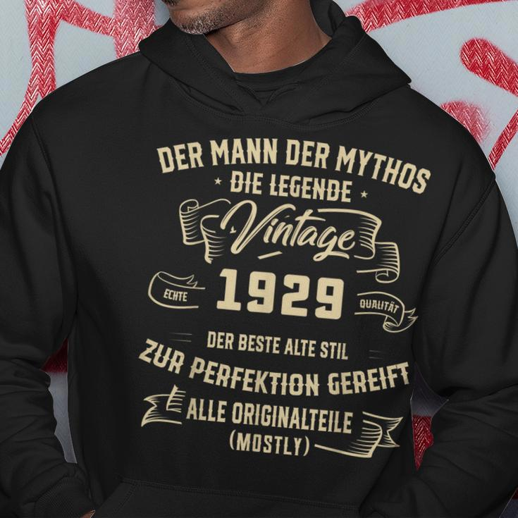 Herren Vintage Der Mann Mythos Die Legende 1929 94 Geburtstag Hoodie Lustige Geschenke