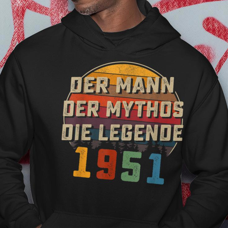 Herren Vintage Der Mann Mythos Die Legende 1951 72 Geburtstag Hoodie Lustige Geschenke