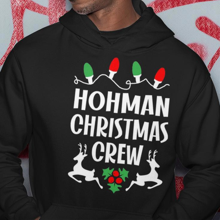 Hohman Name Gift Christmas Crew Hohman Hoodie Funny Gifts