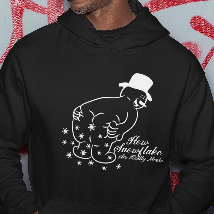 How Snowflakes Are Really Made Funny Snowman Shirt Funny Christmas V2 Hoodie Unique Gifts